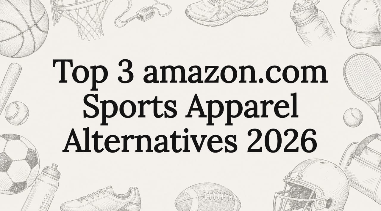 Illustrated title card with sports gear decorations