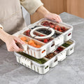 Snack Tray With Divided Lid And Handle - Magnolia Wild SC
