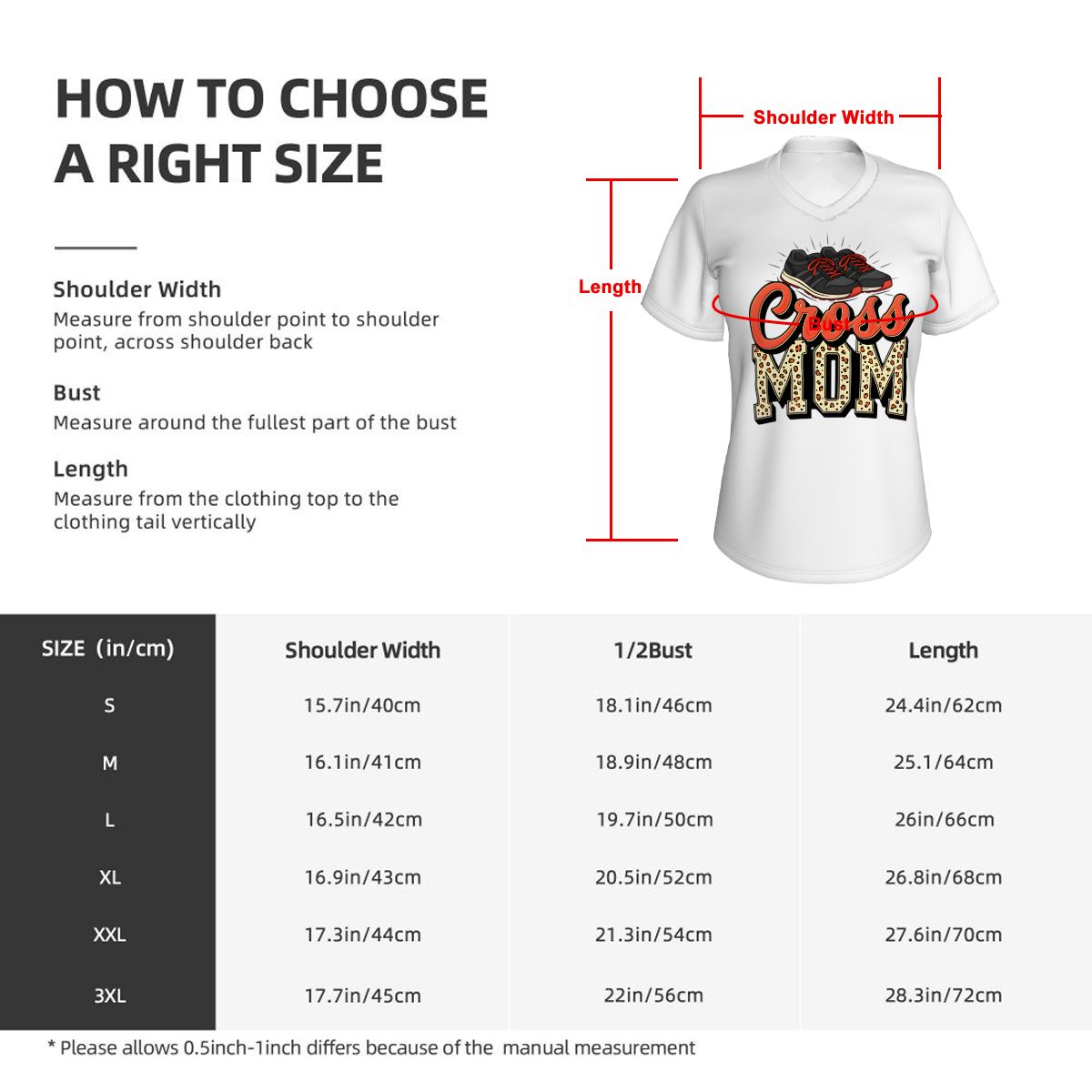 Cross Country Mom Women's V-Neck Short-Sleeve T-Shirt - Magnolia Wild SC