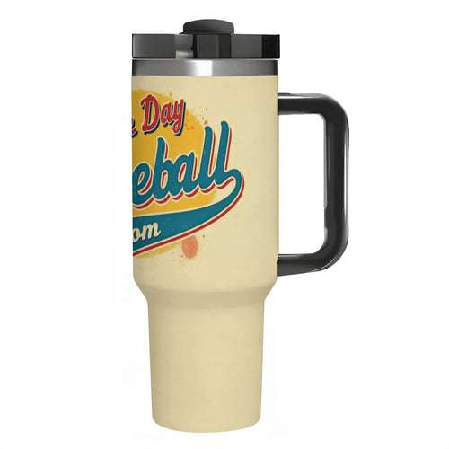 Baseball Game Day Mom 40oz Tumbler with Handle and Straw - Magnolia Wild SC