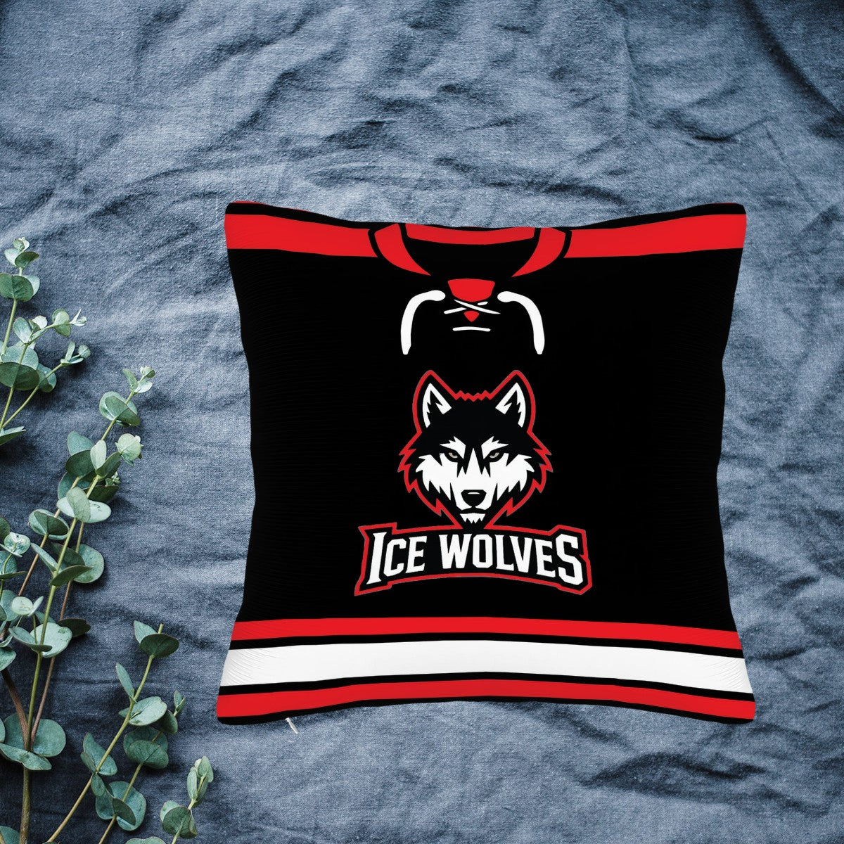 Custom Hockey Jersey Pillow — Personalized Team Logo, Player Name & Number - Magnolia Wild SC