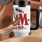 The "Snack Shack MVP" 40oz Baseball Mom Tumbler - Magnolia Wild SC