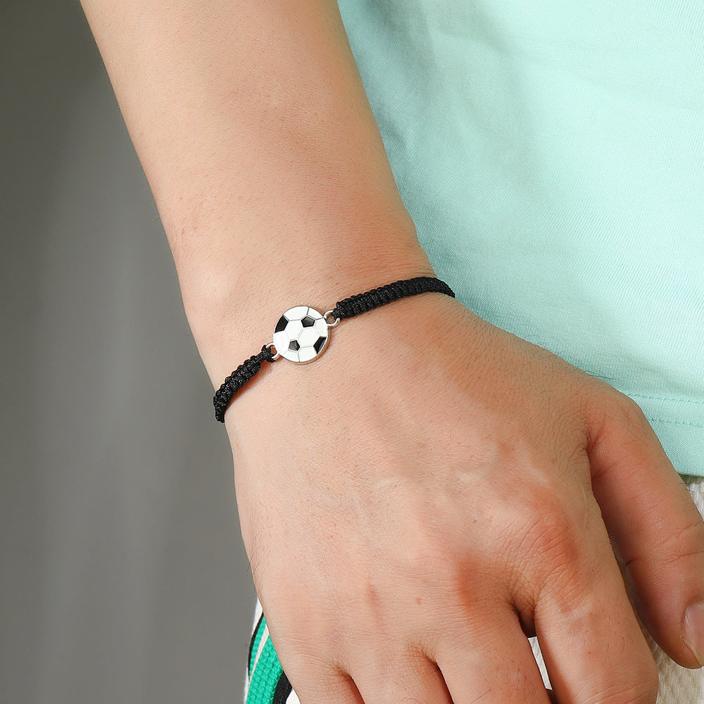 Multi-Sport Braided Bracelet Adjustable Jewelry for Game Day Fans - Magnolia Wild SC