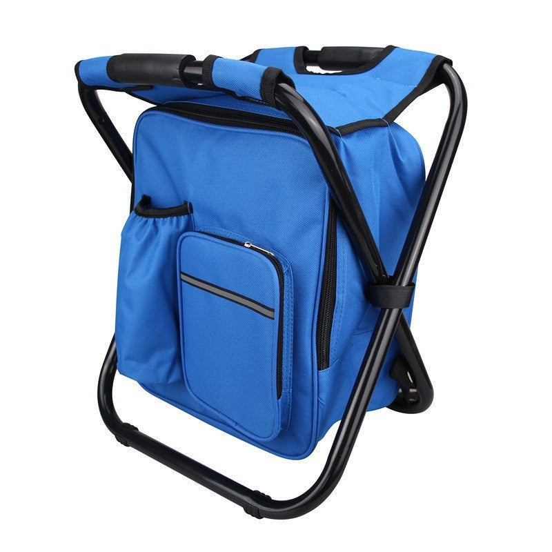Double Shoulder Insulation Backpack Foldable Ice Pack Chair Oxford Cloth - Magnolia Wild SC