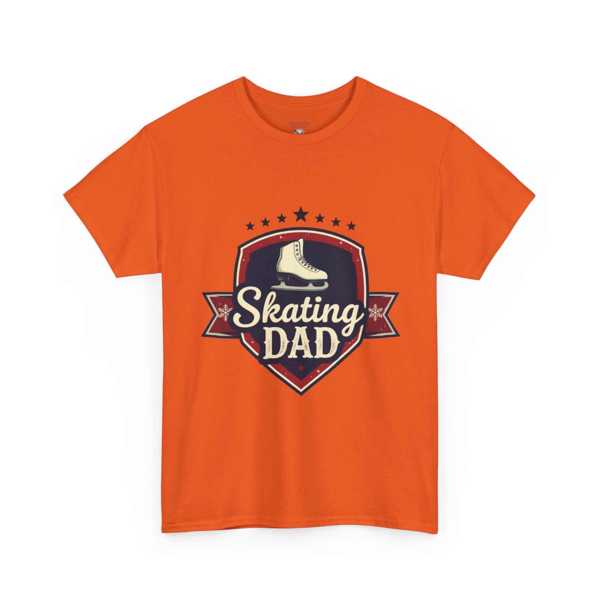 Retro Badge Style: The Vintage Figure Skating Dad Shield Tee