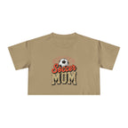 Soccer Mom Cheetah Print Women's Crop Tee