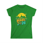 Brazil Soccer T-shirt - Brazil Skyline Tee for Fans