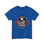 Retro Badge Style: The Vintage Golf Dad Shield Tee - Magnolia Wild SC