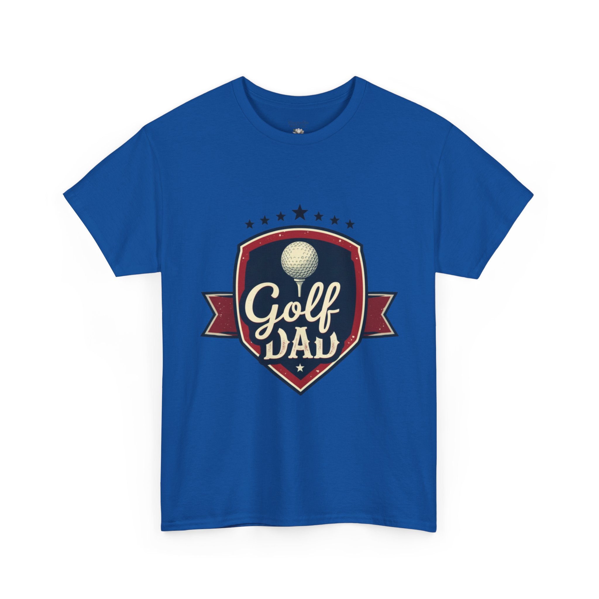 Retro Badge Style: The Vintage Golf Dad Shield Tee - Magnolia Wild SC