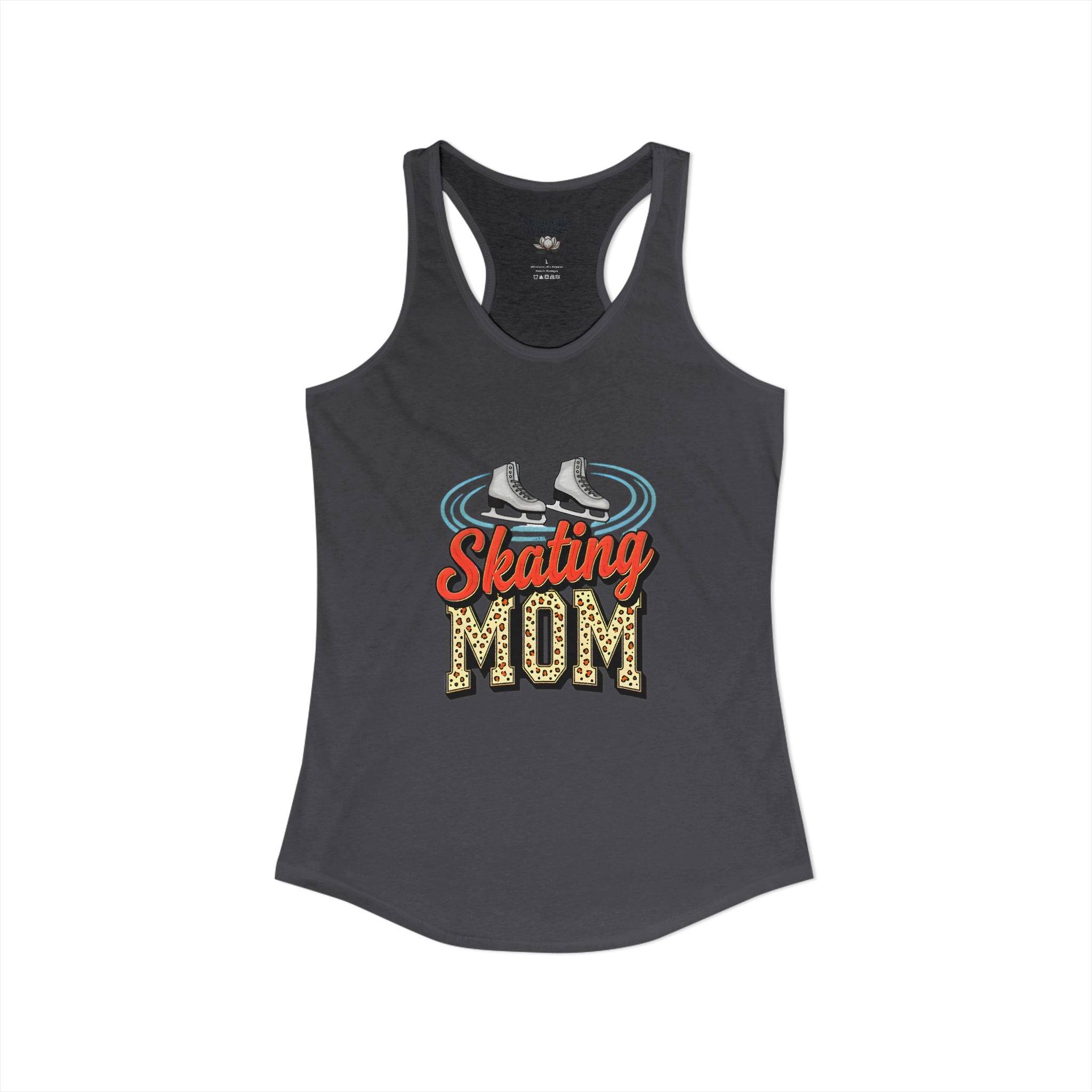 Figure Skating Mom Racerback Tank – Personalized Name & Number Option | Lightweight Women’s Figure Skating Tank Top - Magnolia Wild SC