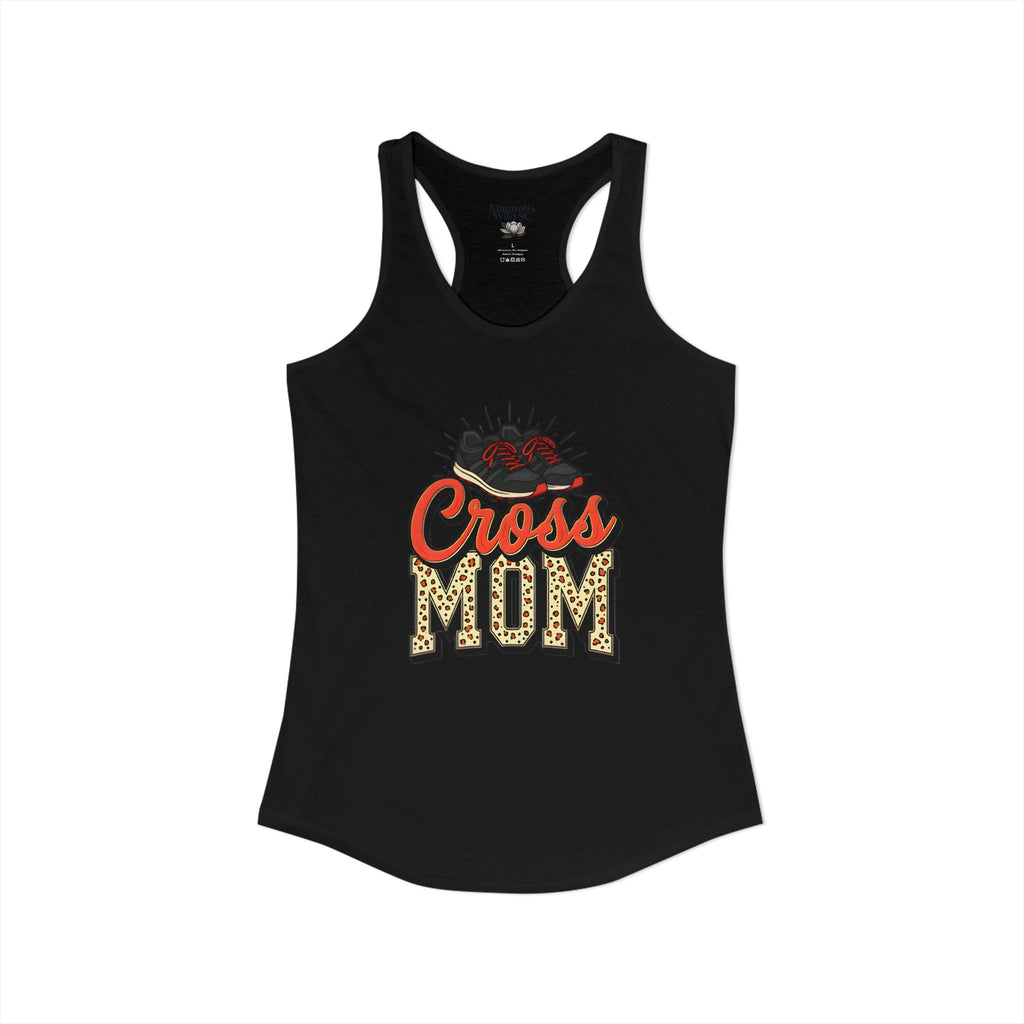 Mom Cross Country Mom Racerback Tank – Personalized Name & Number Option - Magnolia Wild SC