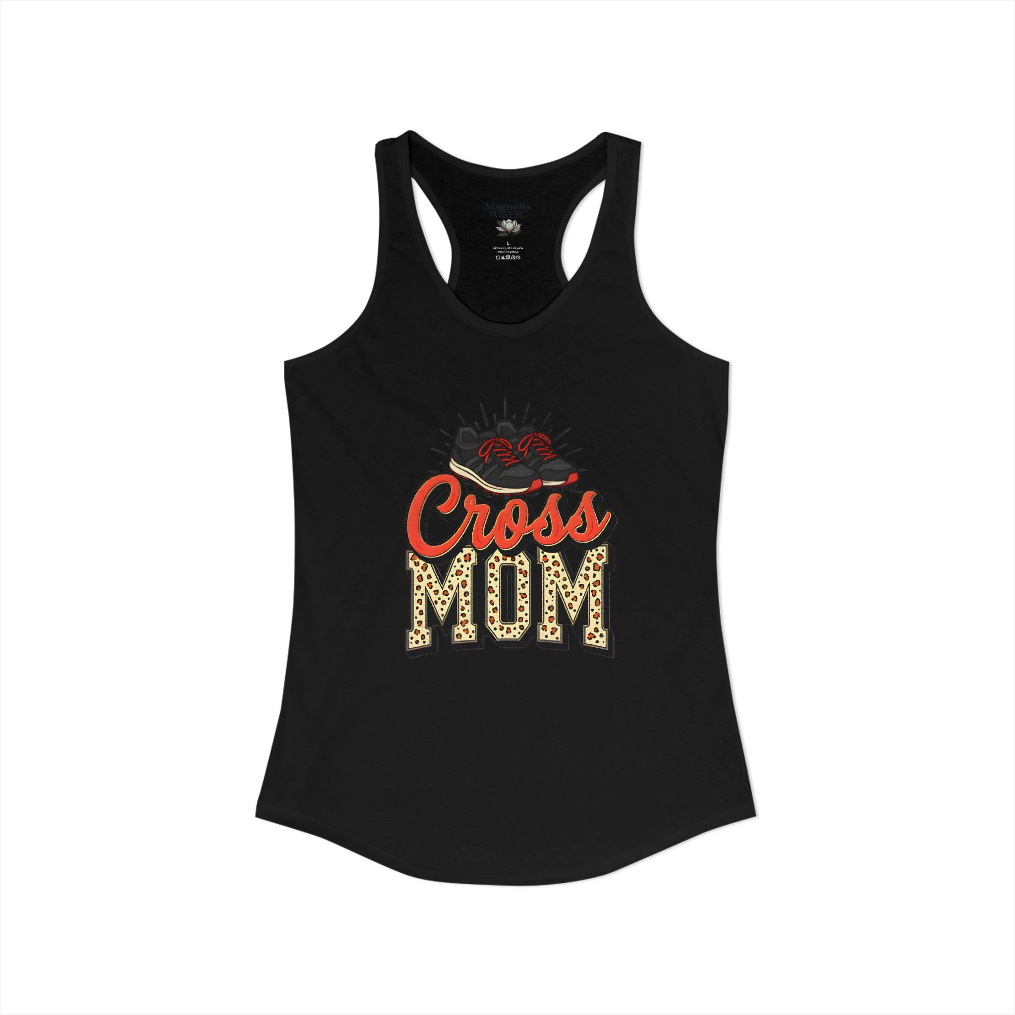 Mom Cross Country Mom Racerback Tank – Personalized Name & Number Option - Magnolia Wild SC