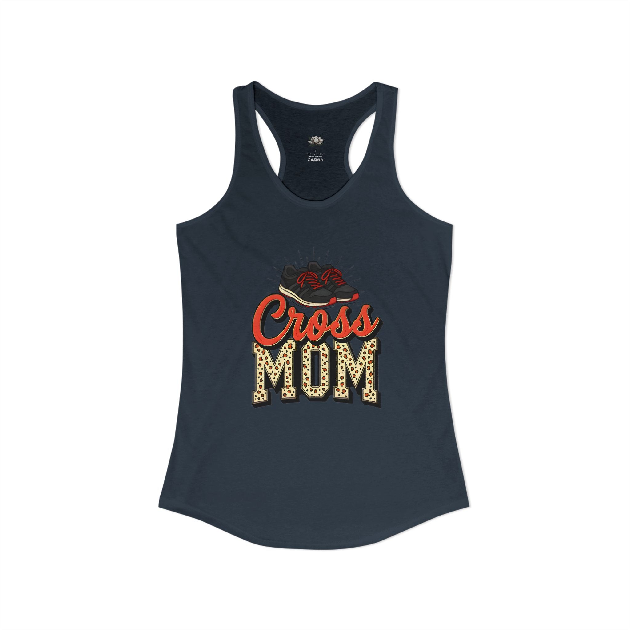 Mom Cross Country Mom Racerback Tank – Personalized Name & Number Option - Magnolia Wild SC