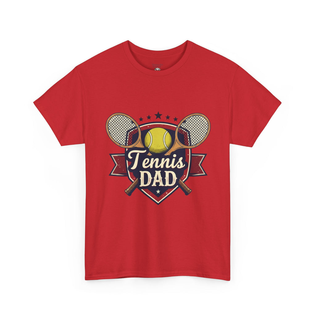 Retro Badge Style: The Vintage Tennis Dad Shield Tee - Magnolia Wild SC