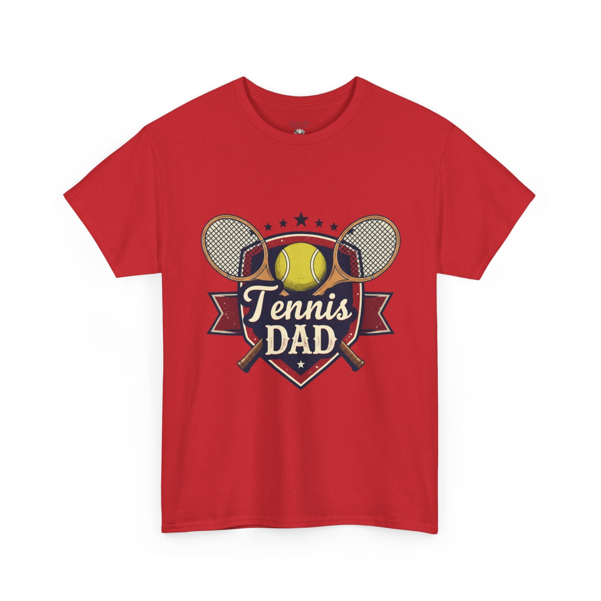 Retro Badge Style: The Vintage Tennis Dad Shield Tee - Magnolia Wild SC