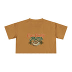 Cross Country Mama Crop Tee | Retro Cross Country Graphic, Mom Sports Top - Magnolia Wild SC