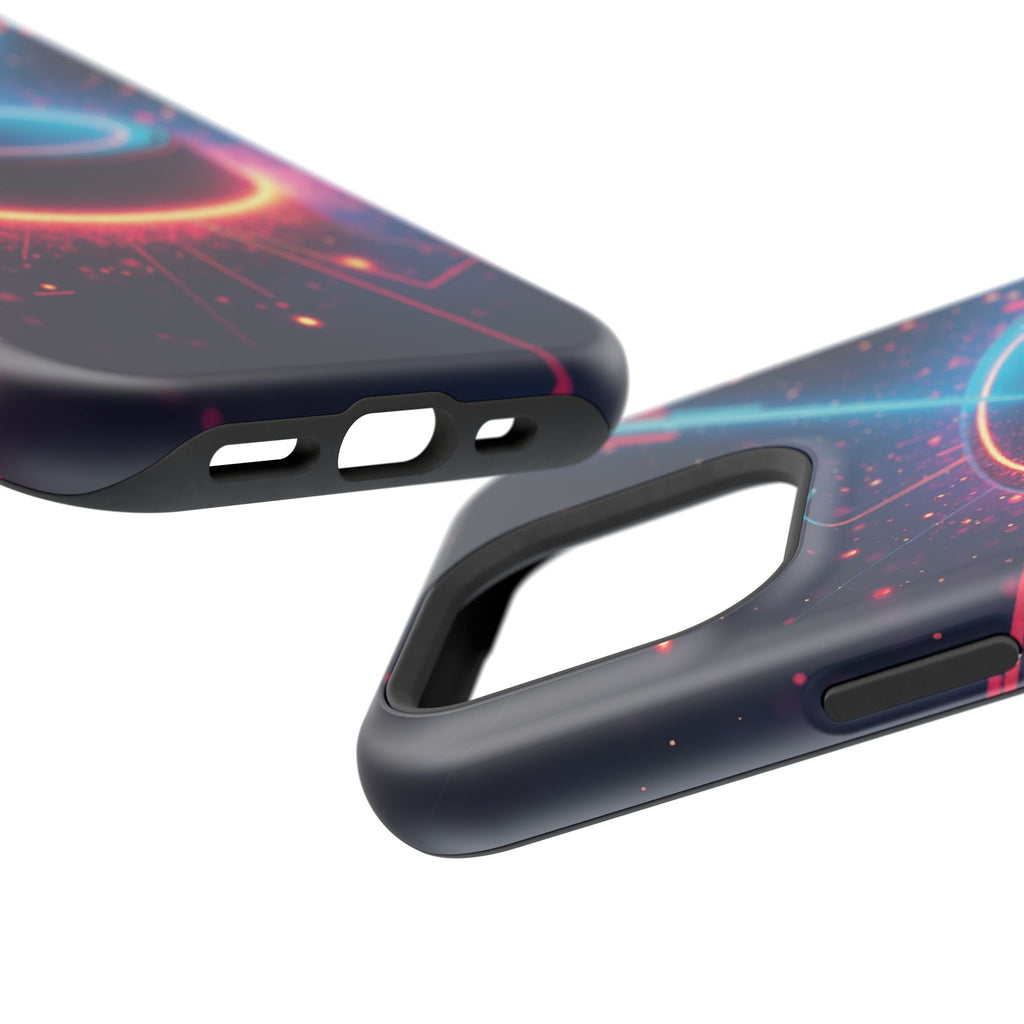 Neon Laser Hockey Puck Impact-Resistant Phone Case - Magnolia Wild SC