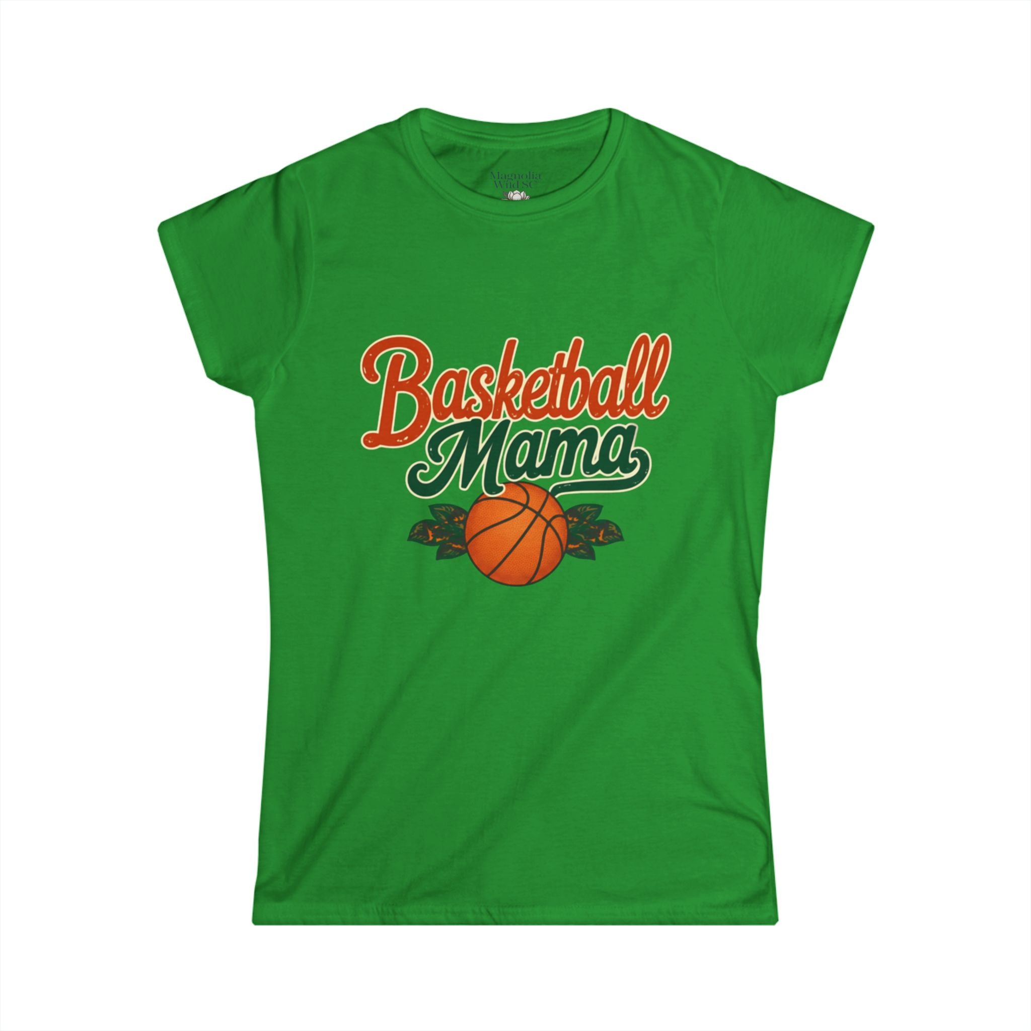 Vintage Inspired Basketball Mama Tee - Magnolia Wild SC