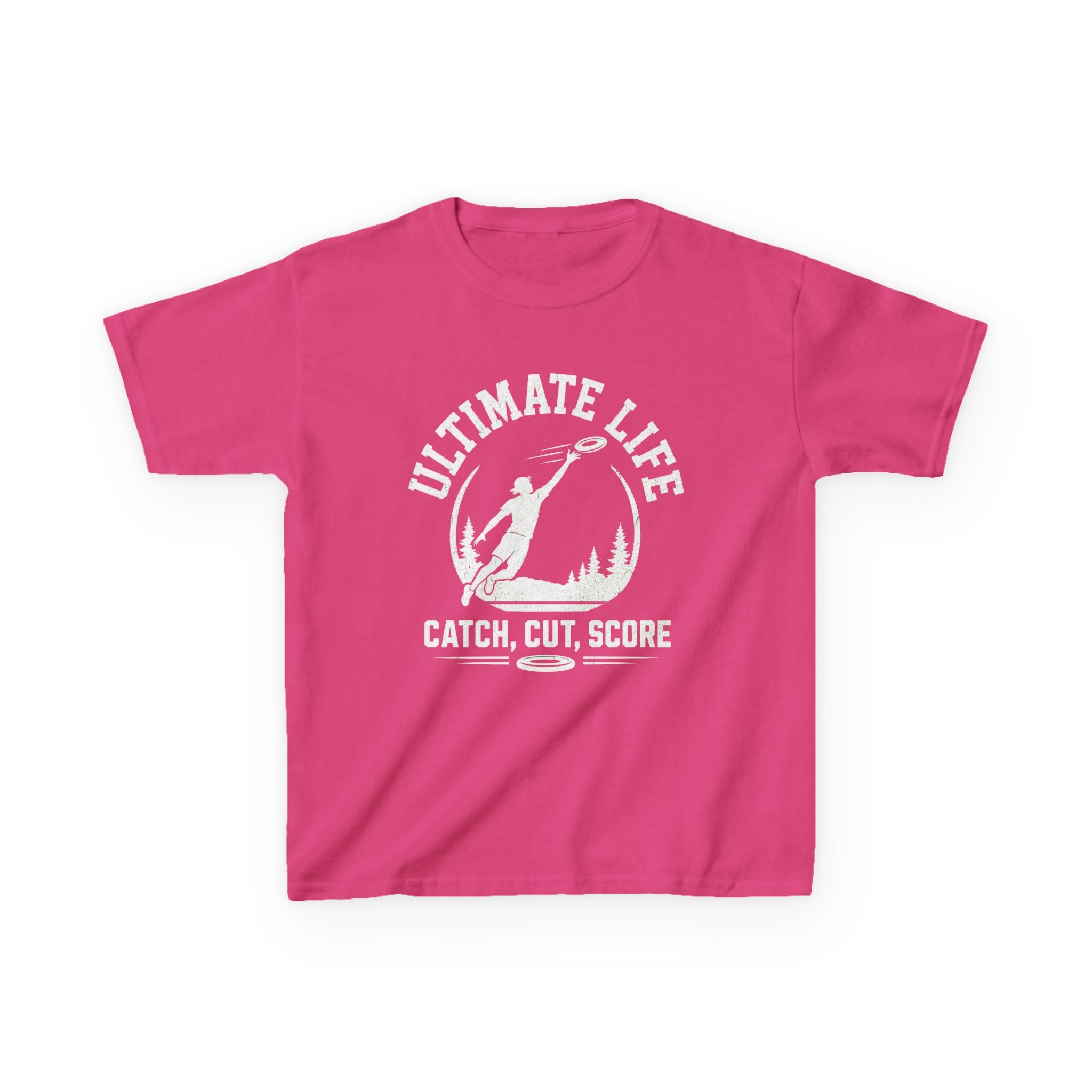 Ultimate Life Kids Tee — “Catch, Cut, Score” Ultimate Frisbee Youth Shirt - Magnolia Wild SC
