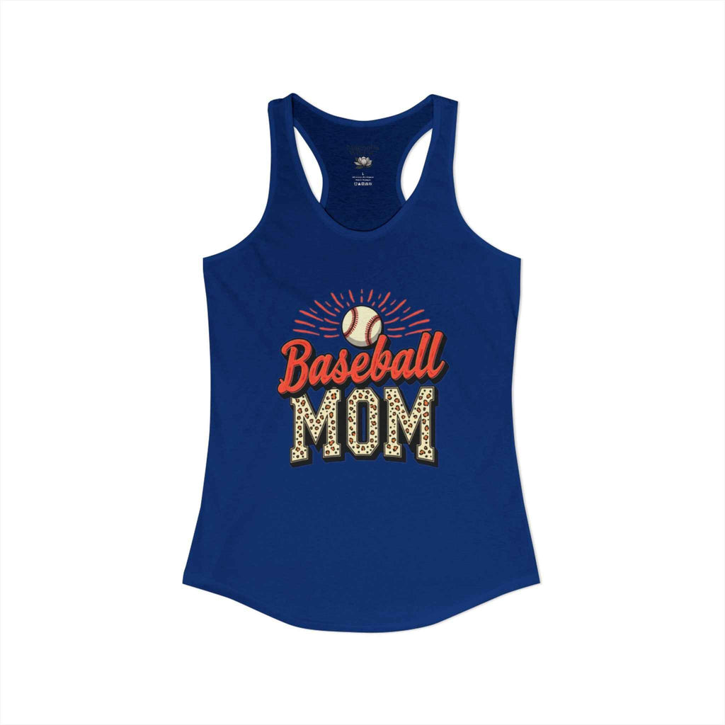 Baseball Mom Racerback Tank – Personalized Name & Number Option