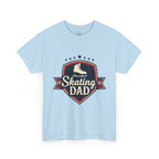 Retro Badge Style: The Vintage Figure Skating Dad Shield Tee - Magnolia Wild SC