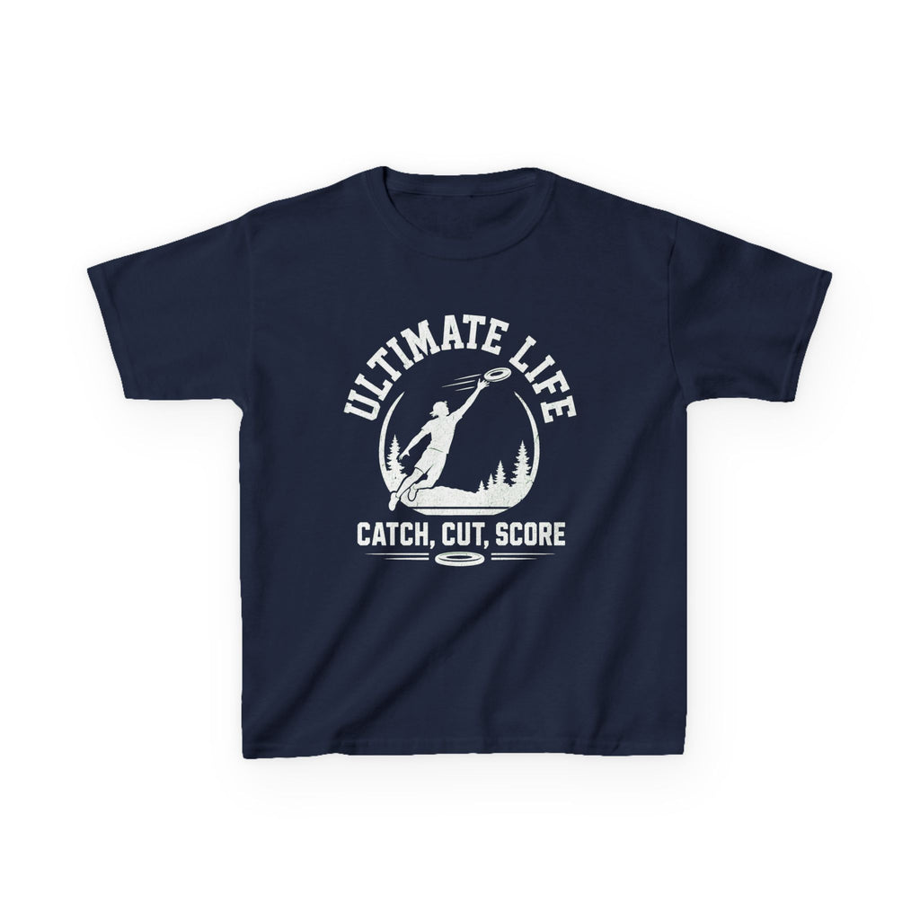 Ultimate Life Kids Tee — “Catch, Cut, Score” Ultimate Frisbee Youth Shirt - Magnolia Wild SC