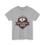 Retro Badge Style: The Vintage Cross Country Dad Shield Tee - Magnolia Wild SC