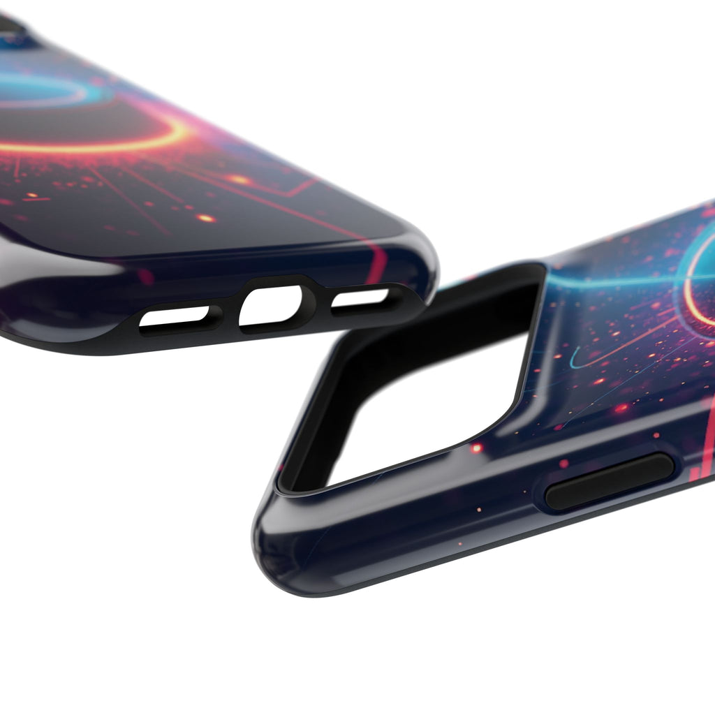Neon Laser Hockey Puck Impact-Resistant Phone Case - Magnolia Wild SC