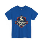 Retro Badge Style: The Vintage Figure Skating Dad Shield Tee - Magnolia Wild SC