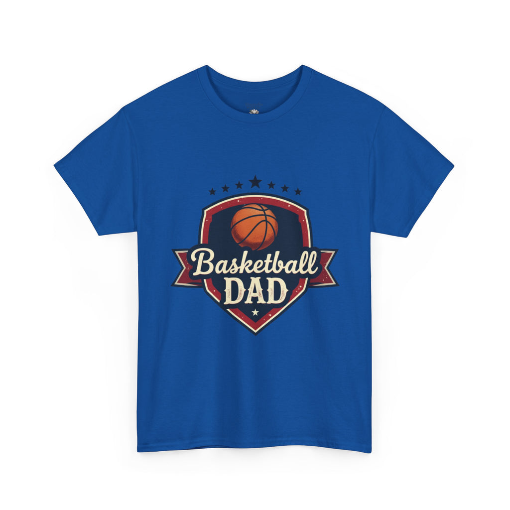 Retro Court Style: The Vintage Basketball Dad Shield Tee - Magnolia Wild SC