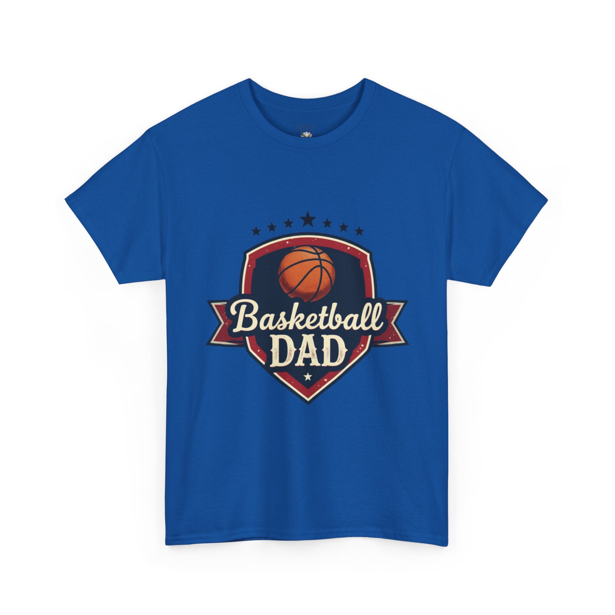 Retro Court Style: The Vintage Basketball Dad Shield Tee - Magnolia Wild SC