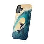 Surfer Riding a Wave iPhone Case — Magnetic Impact-Resistant - Magnolia Wild SC