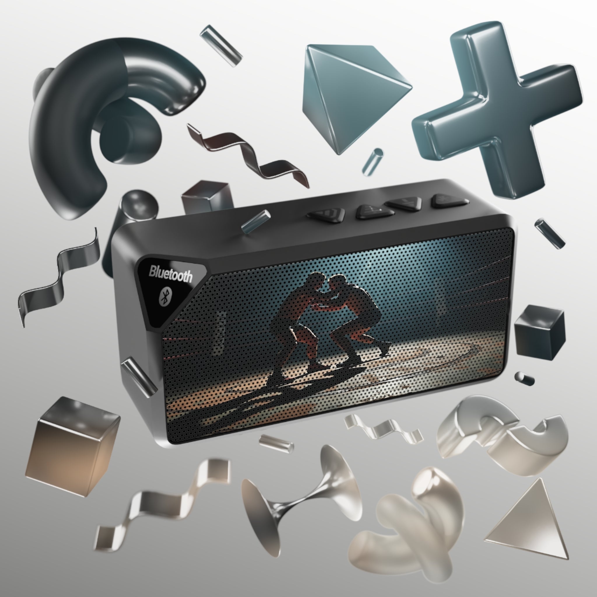 Jabba Bluetooth Speaker — Dark Photorealistic Wrestling Design Bluetooth Speaker - Magnolia Wild SC