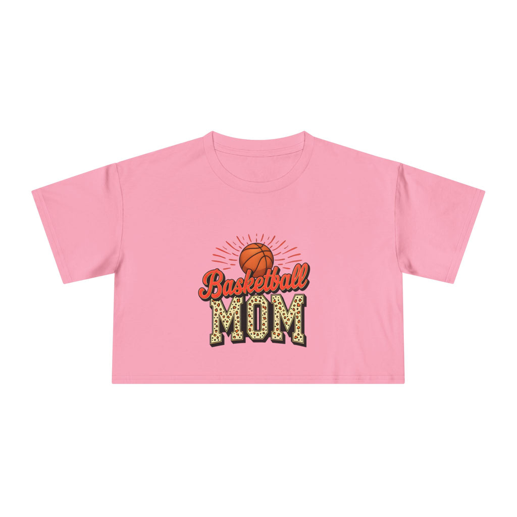 Basketball Mom Cheetah Print Women's Crop Tee - Magnolia Wild SC