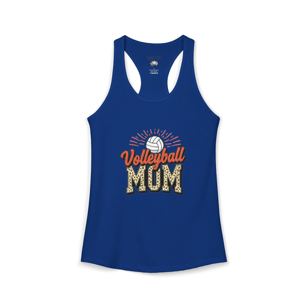 Volleyball Mom Racerback Tank – Personalized Name & Number Option | Lightweight Women’s Volleyball Tank Top - Magnolia Wild SC