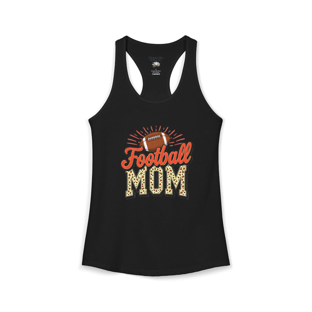 Football Mom Racerback Tank – Personalized Name & Number Option | Lightweight Women’s Football Tank Top - Magnolia Wild SC