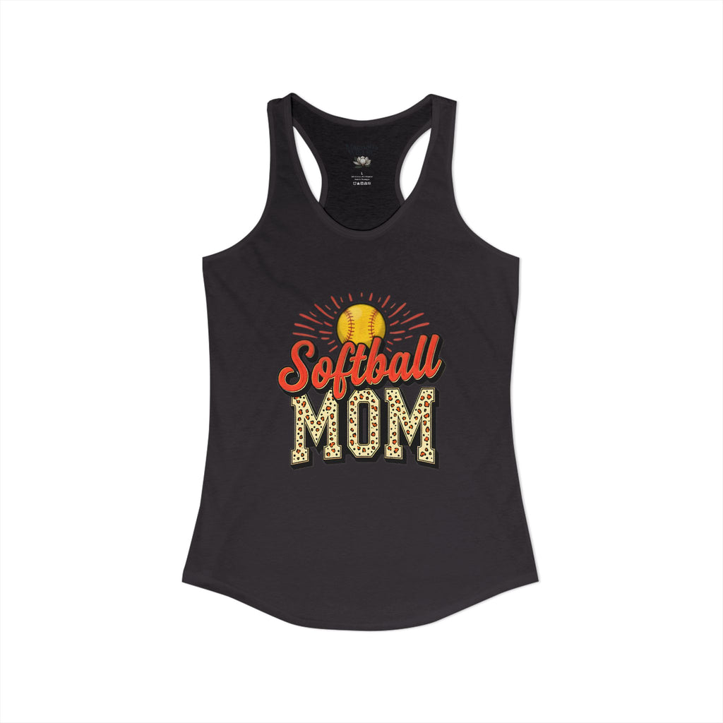 Softball Mom Racerback Tank – Personalized Name & Number Option - Magnolia Wild SC
