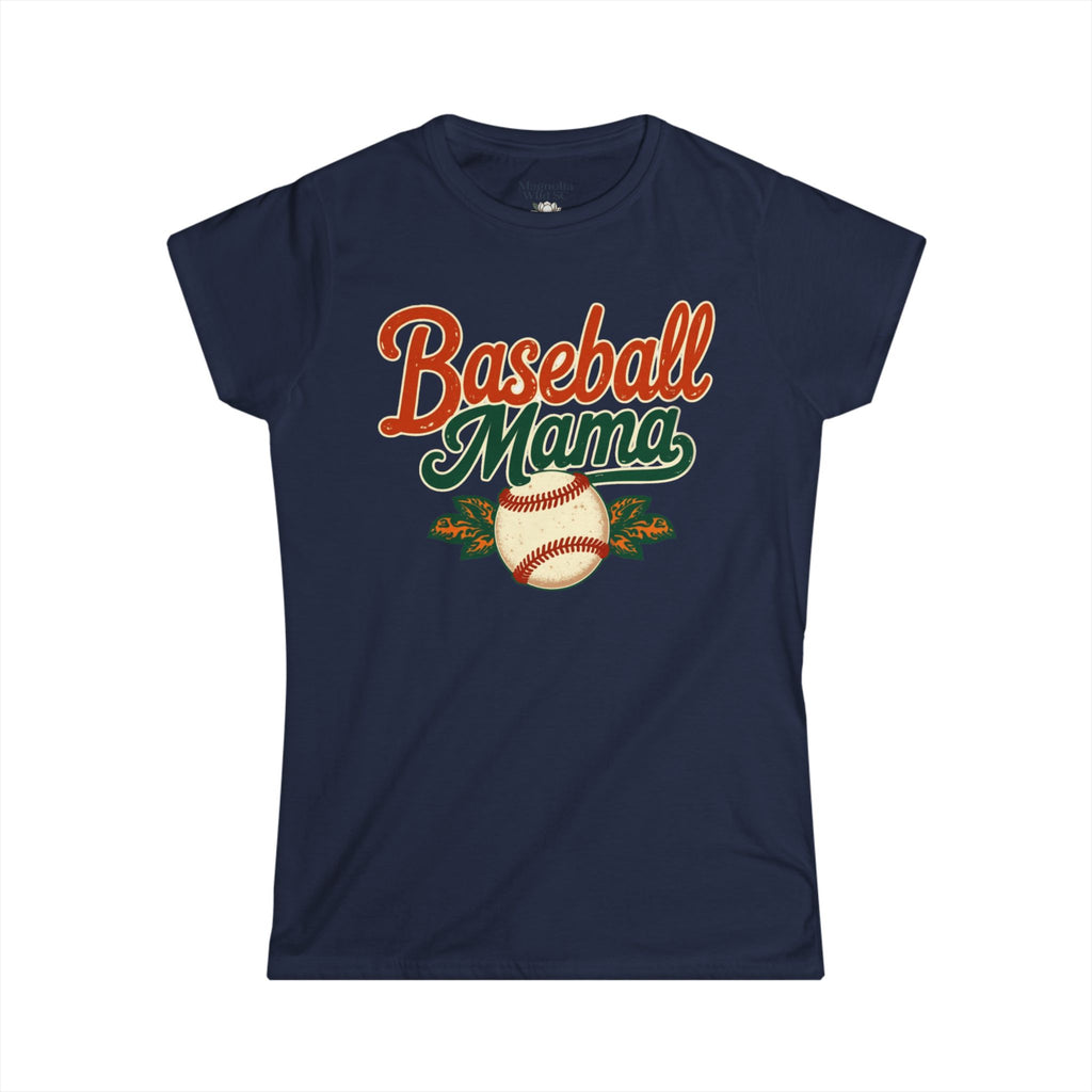 Retro Baseball Mom Tee - Magnolia Wild SC