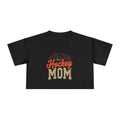 Hockey Mom Cheetah Print Women's Crop Tee - Magnolia Wild SC