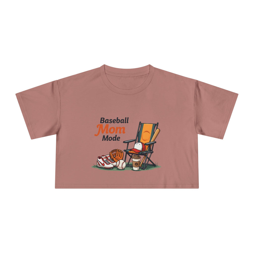 Baseball Mom Mode Crop Tee - Magnolia Wild SC