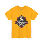 Retro Badge Style: The Vintage Figure Skating Dad Shield Tee