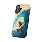 Surfer Riding a Wave iPhone Case — Magnetic Impact-Resistant - Magnolia Wild SC