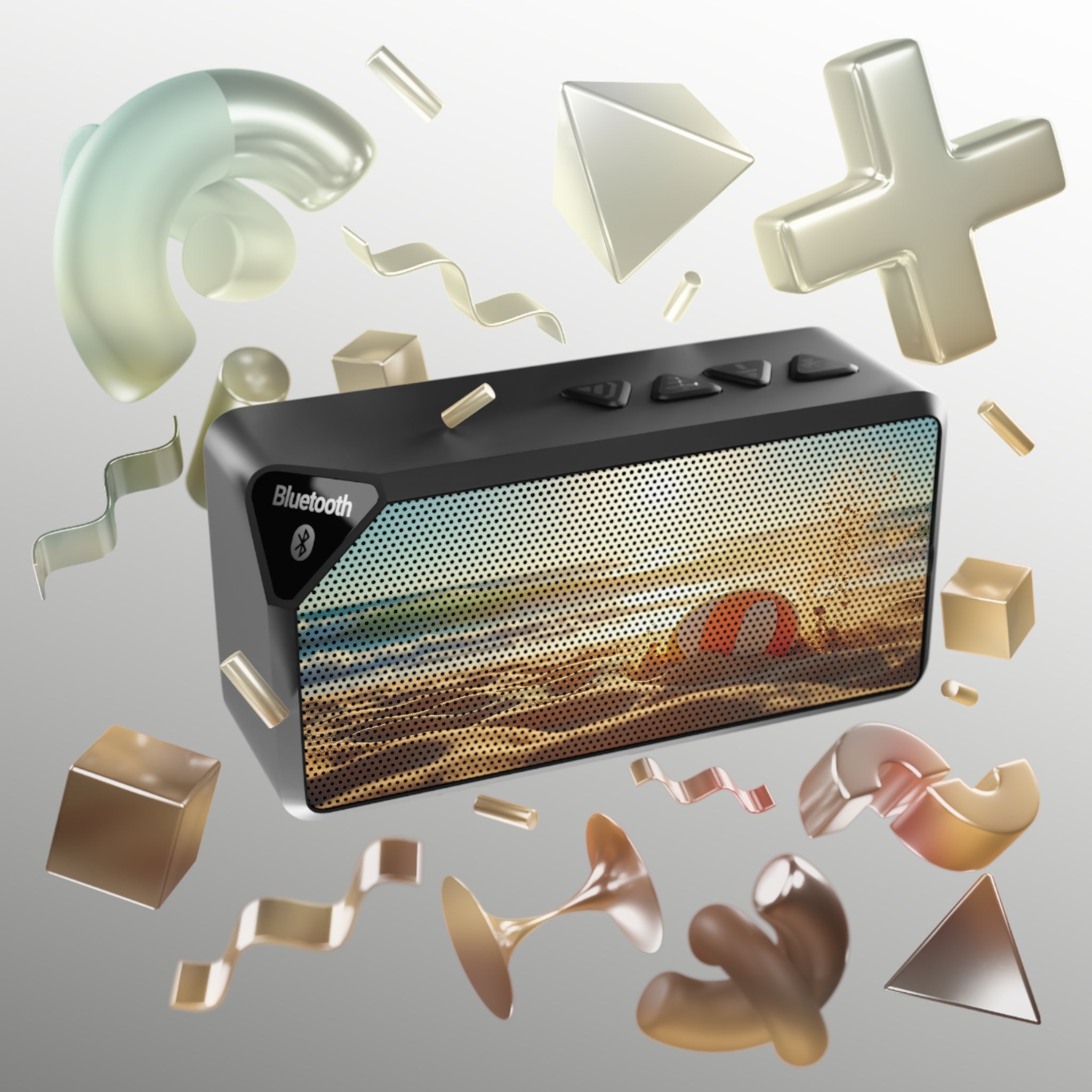 Beach Volleyball Bluetooth Speaker — Portable Sand-Ready Speaker