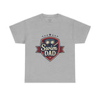 Retro Badge Style: The Vintage Swim Dad Shield Tee