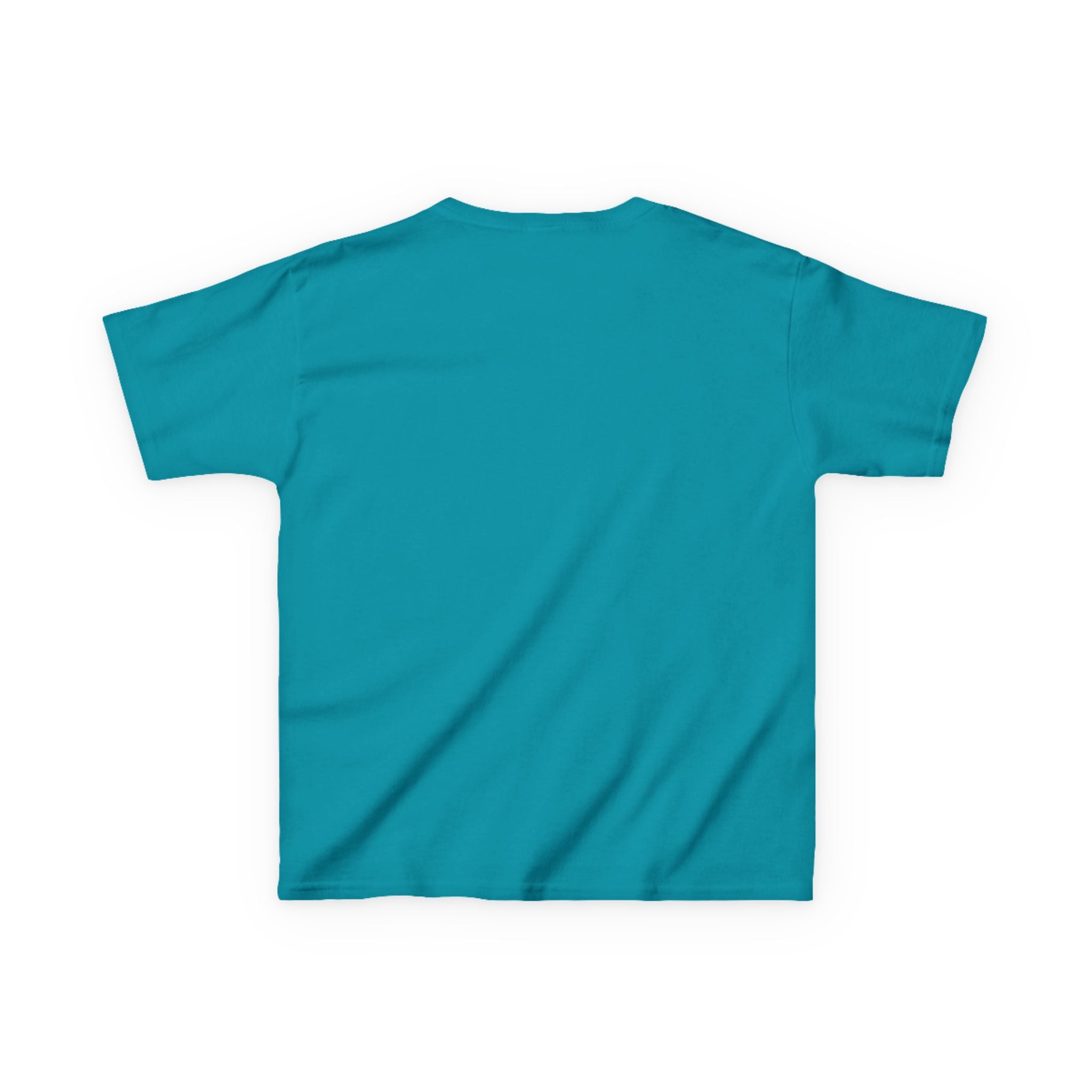 Plain teal t-shirt on a white background