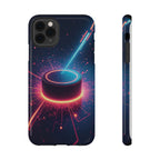 Neon Laser Hockey Puck Impact-Resistant Phone Case - Magnolia Wild SC