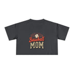 Baseball Mom Cheetah Print Women's Crop Tee - Magnolia Wild SC