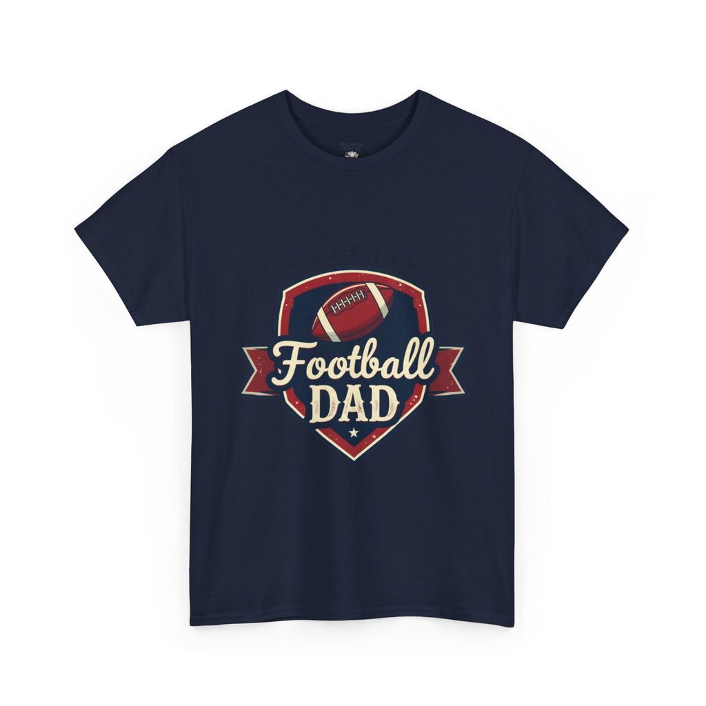 Retro Badge Style: The Vintage Football Dad Shield Tee - Magnolia Wild SC