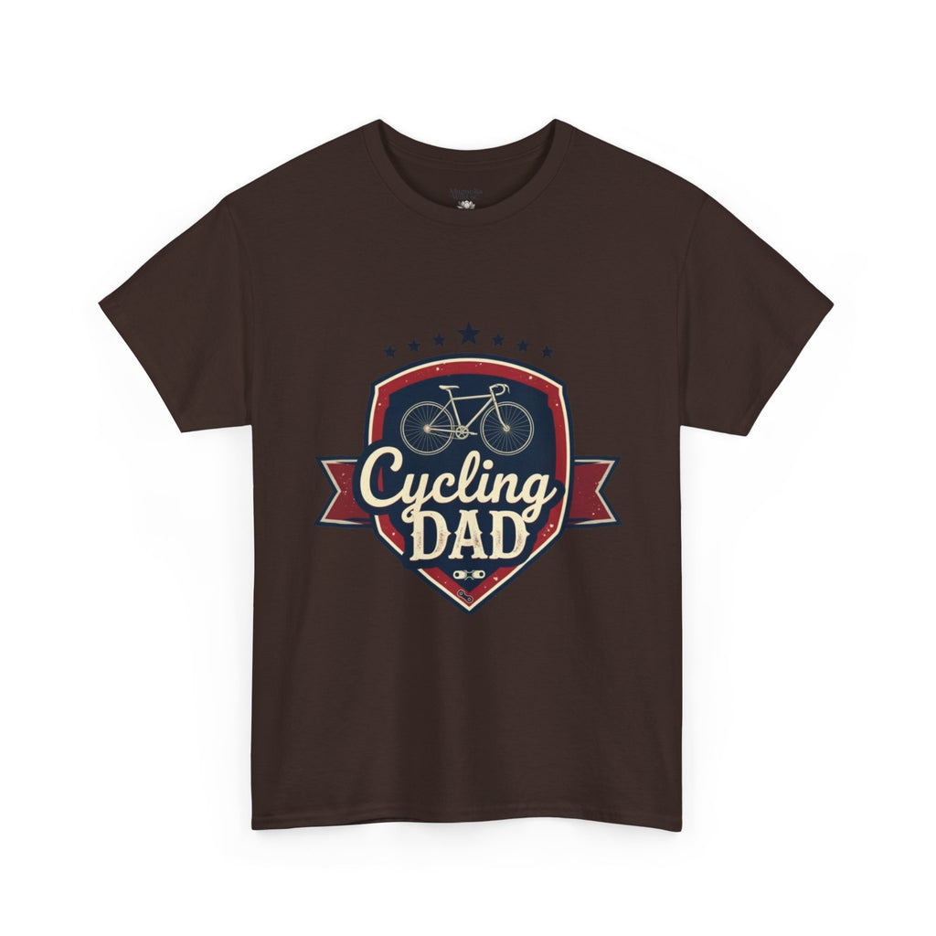 Retro Badge Style: The Vintage Cycling Dad Shield Tee - Magnolia Wild SC