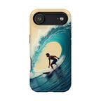 Surfer Riding a Wave iPhone Case — Magnetic Impact-Resistant - Magnolia Wild SC